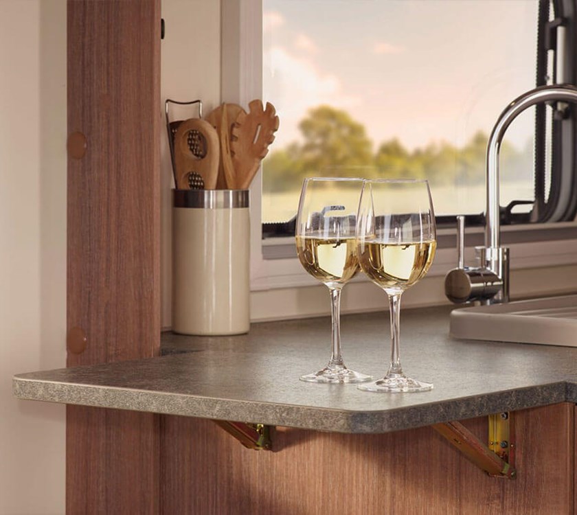 Kitchen Worktop Extension Flap Kit - Nordic Stone