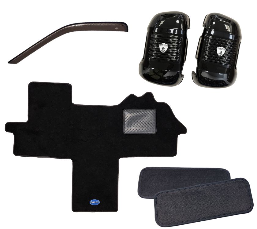 Read more about Bailey Autograph Motorhome Cab Protection Pack - T Shape Cab Carpet, Black Wingmirrors product image