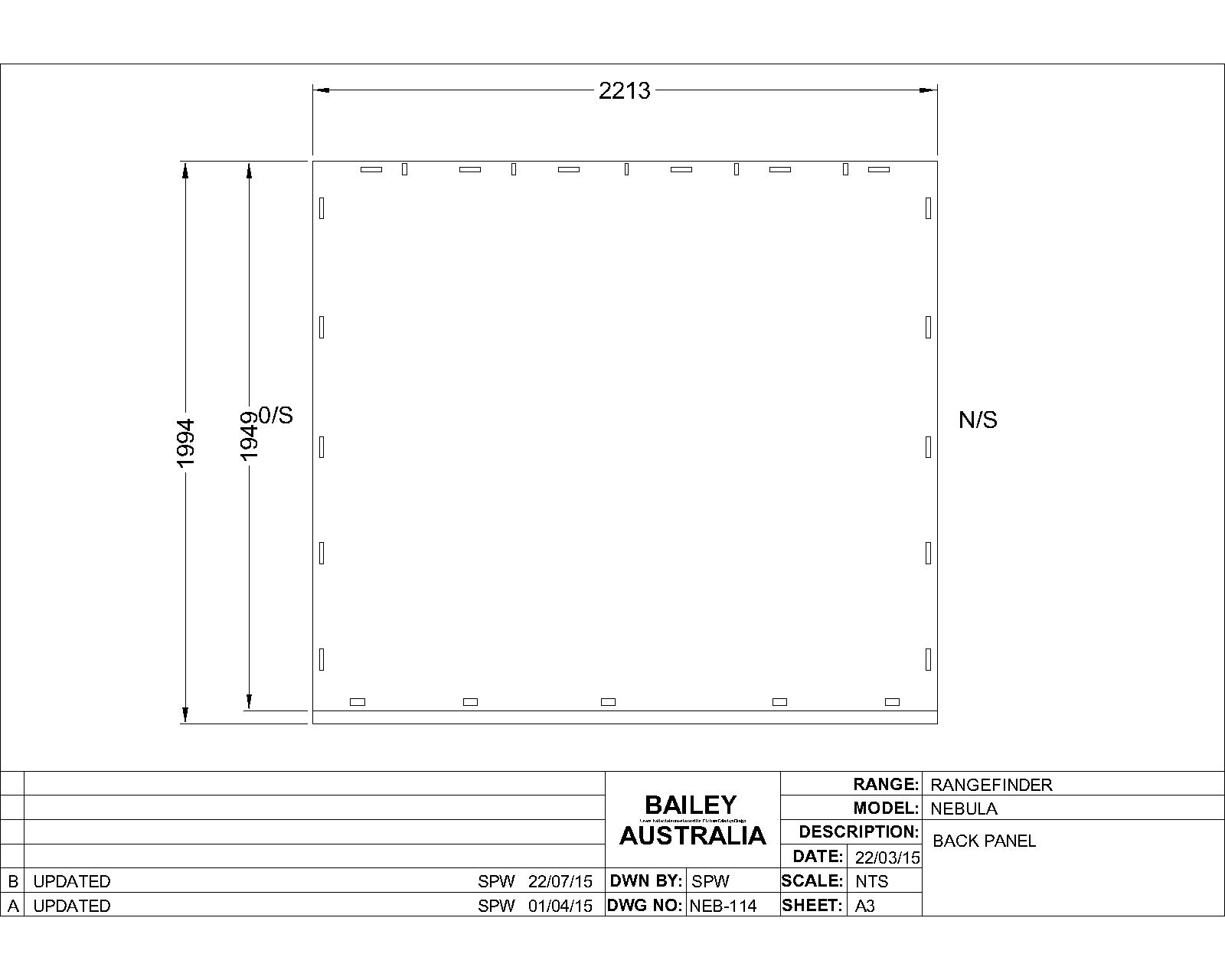 Rangefinder Nebula Bonded Rear Panel