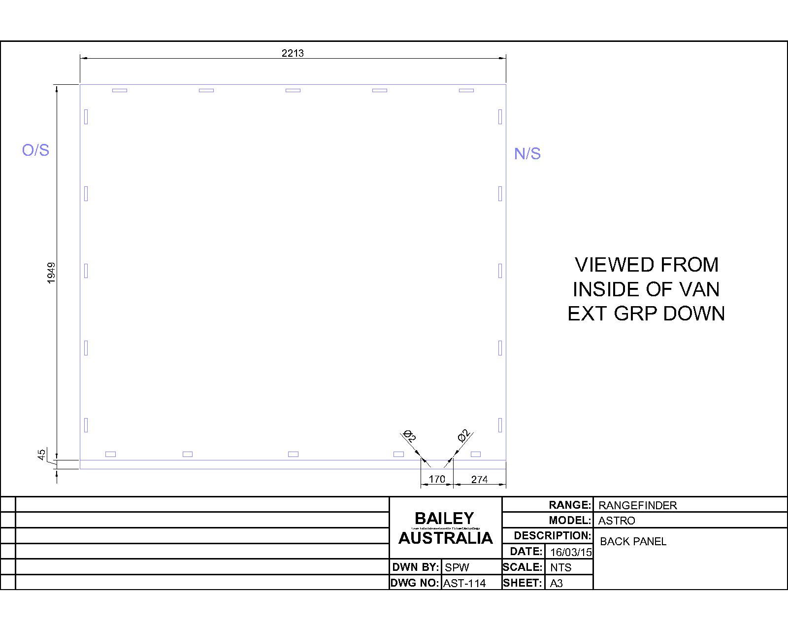 Rangefinder Astro Bonded Rear Panel
