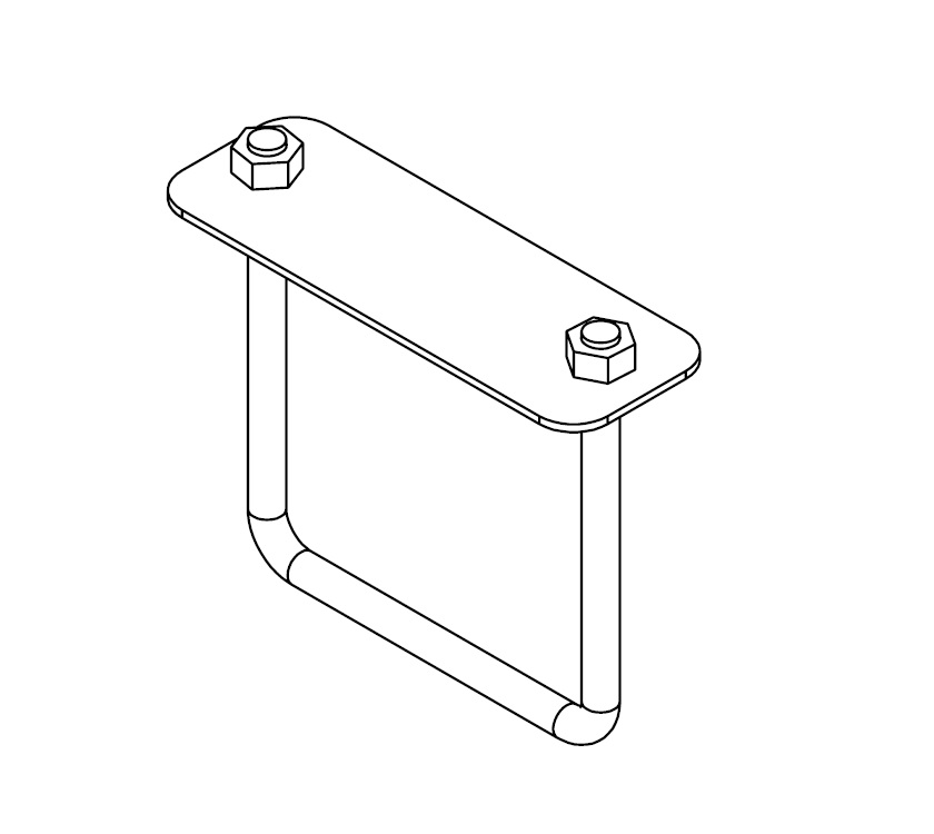 EXTERIOR STORAGE BOX BIKE RACK - BASE FIT KIT ASSY