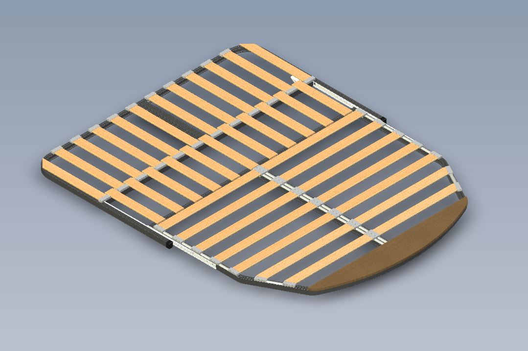 AG1 Island Bed Top Frame Complete