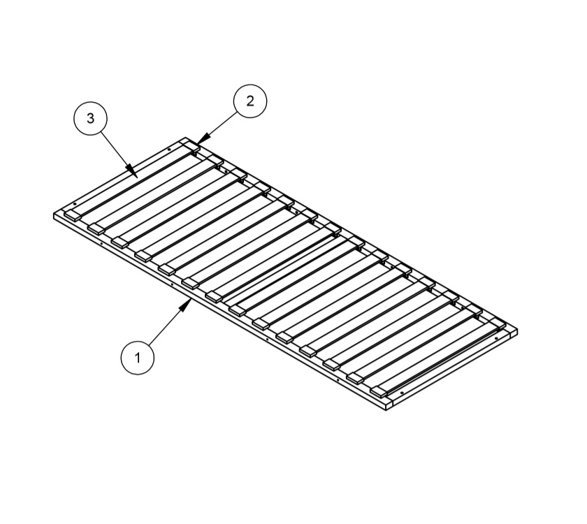 Read more about PT2 560-5 570-6 Rear Bunk Top Bunk Slat Assembly product image