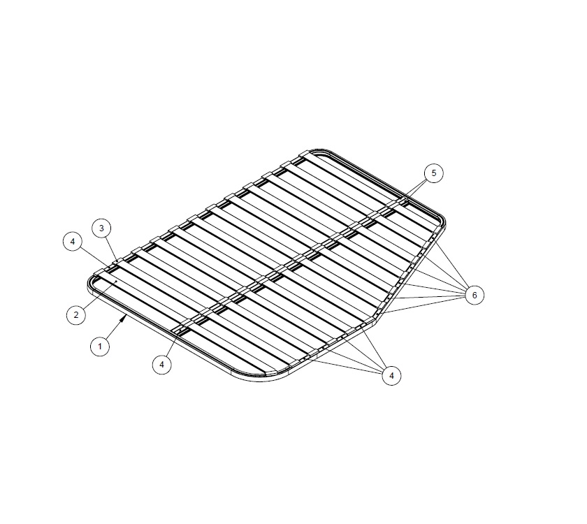 UN4 Valencia Barcelona Fixed Bed Frame Assembly