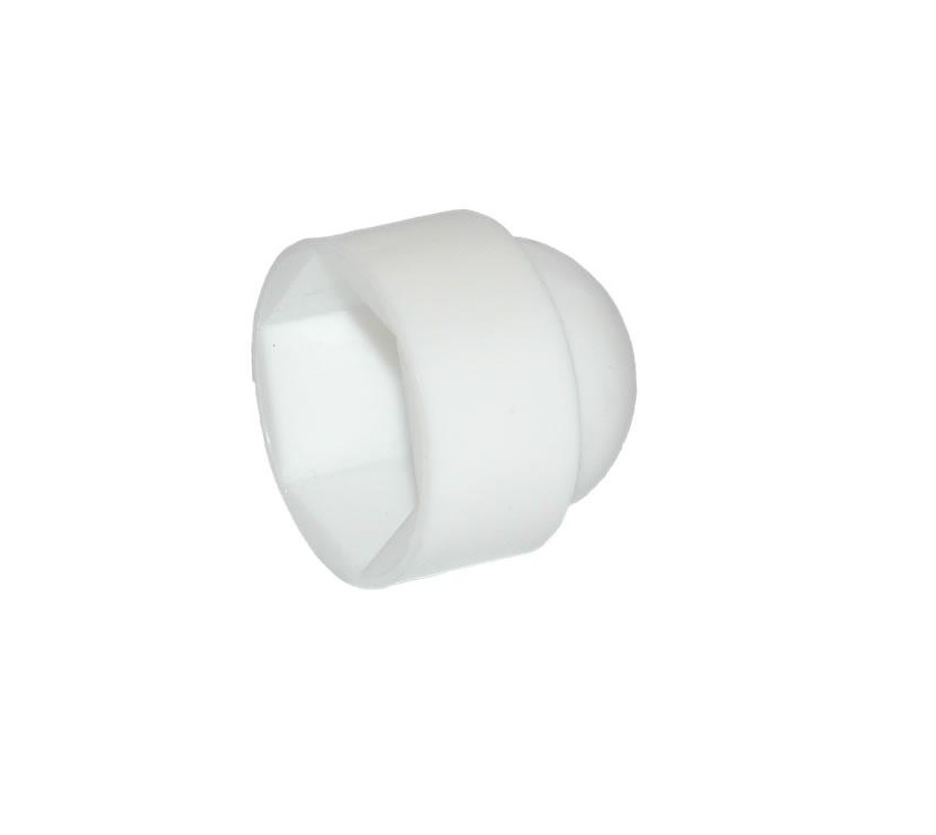 M6 Nut & Washer Cap - White