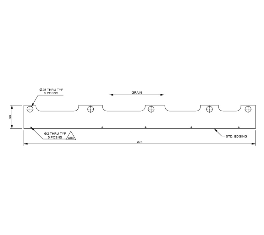 AH2 75-4 Lounge O/S Radiator Box Top Panel