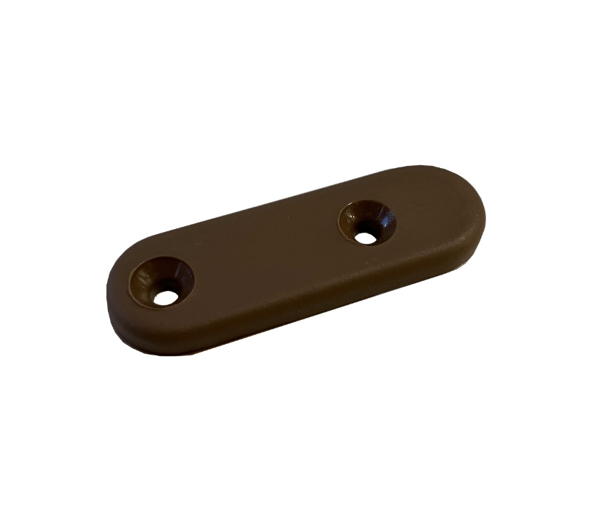 DLS Turn Button Plate Mid Brown (Turnbuckle)