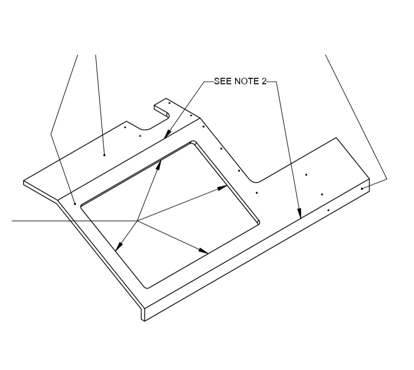 AH2 79-4 O/S Bed Cupboard Formed Panel