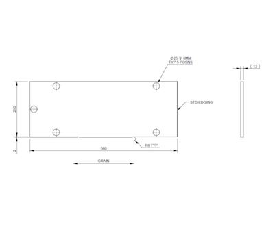 PX1 760 Table Store Internal Shelf