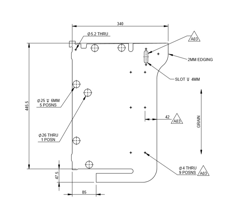 PX1 PS6 Grande N/S Front Locker R/H End