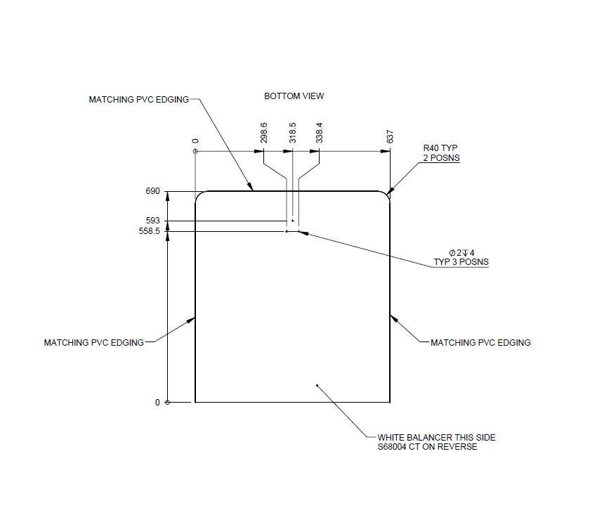 Read more about PX1 760 Dinette Table 690x637mm (Revision A01) product image