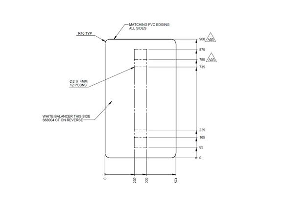 PX1 PS6 Free Standing Table Top (Revision A03) product image