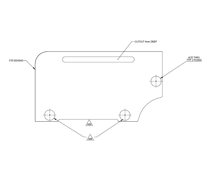 AE2 76-4 & 74-4 False Floor Bulkhead Box Top