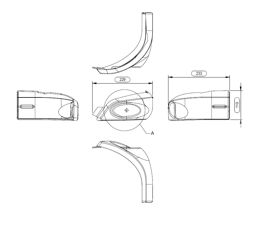 PX1 PS6 AG1 N/S Front Bumper Corner Cap