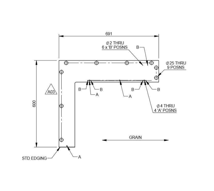 Read more about PX1 650 R/H Dinette Seat Top product image
