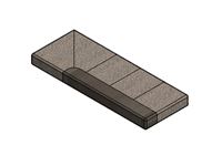 PS6 G Lounge O/S Front Base Cushion 1695x640x140mm