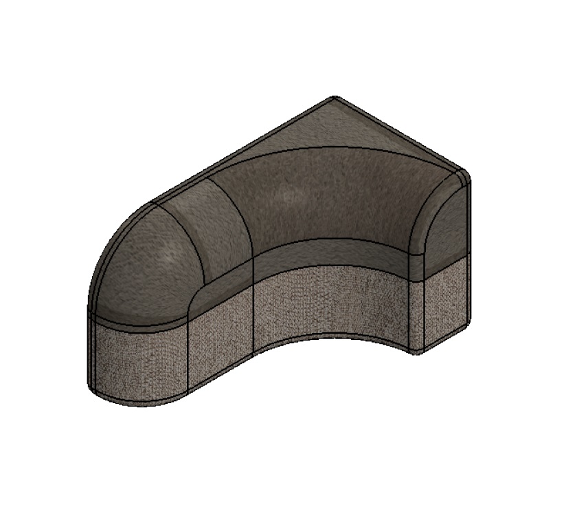 PS6 G Lounge N/S Corner Backrest Cushion