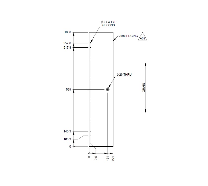 PX1 640 N/S Rear Upper Robe Door
