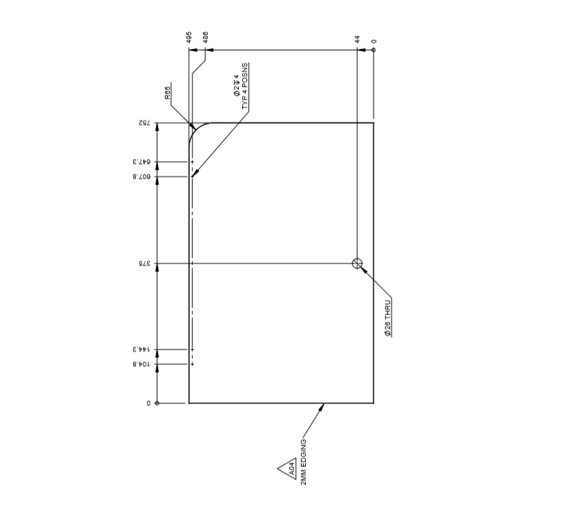 Read more about PX1 Toilet Locker Door 752x495x15mm (Rev A04) product image