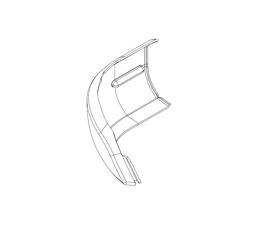 PX1 N/S Rear Bumper Corner Cap