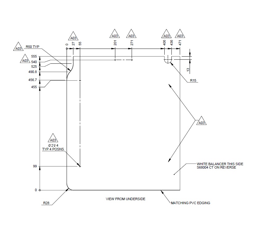PS6 Grande Bologna Sideboard Worktop
