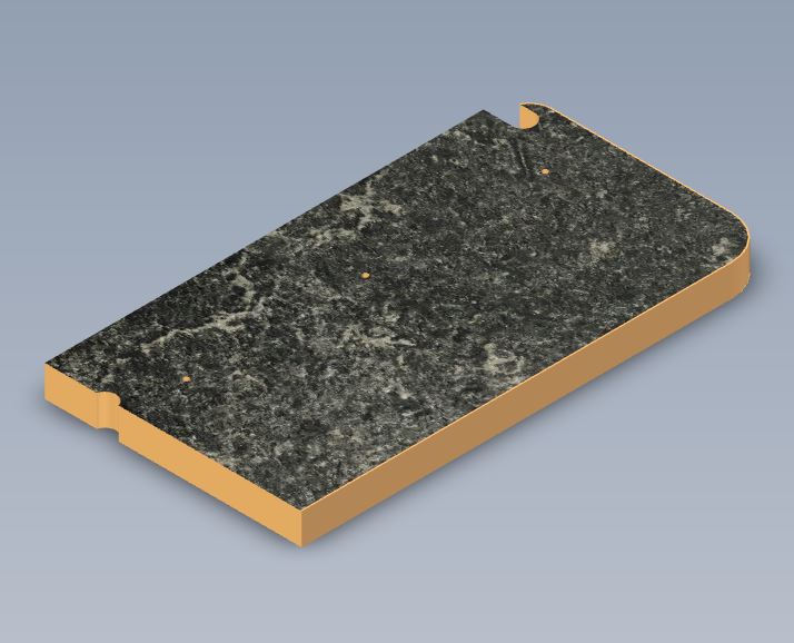 Read more about PS6 L/H BEDSIDE ROBE WORKTOP product image