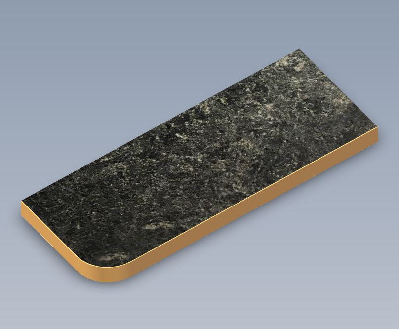 Read more about PS6 RIMINI REAR BATHROOM WORKTOP product image