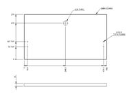 AL1 66-2 Sideboard Drawer Front 493x270x15mm
