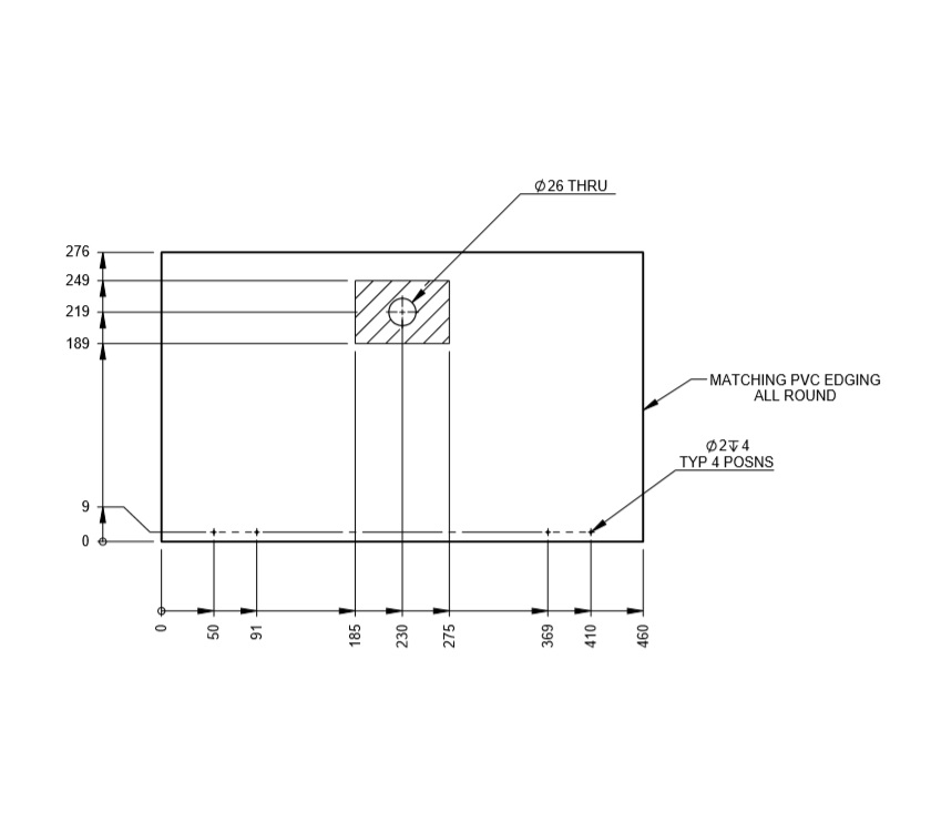 Read more about PS6 Grande N/S Front Bunk End Door 460 x 276mm A03 product image