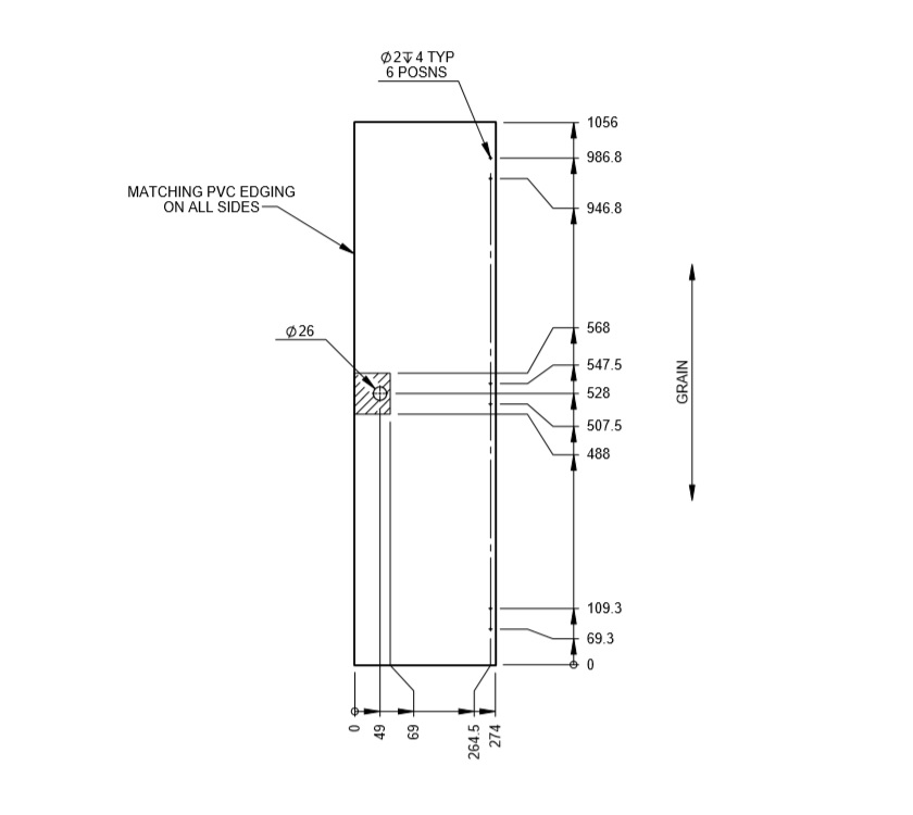 Read more about PS6 Grande Messina Rear N/S Upper Robe Door (A03) product image