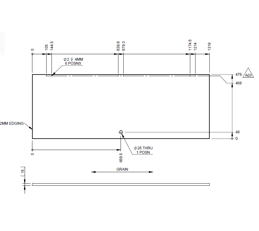 PX1 420 642 650 Centre Rear TC Robe Door (Rev A03)