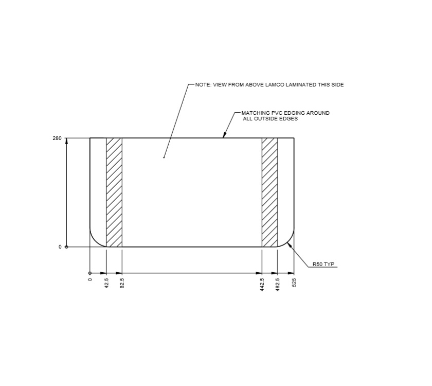 Read more about AL1 76-4T & 76-2T Kitchen Worktop Extension (A01) product image