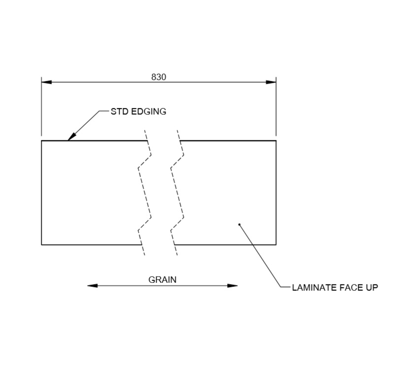 PX1 PS6 Vanity Unit Hinge Mount