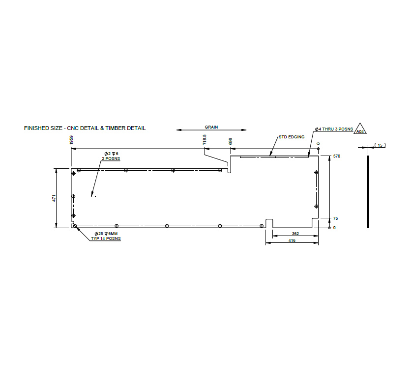 Read more about PX1 644 L/H Bedside Robe R/H Cheek product image