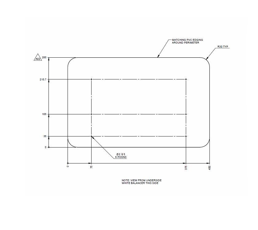 AL1 66-2 Kitchen Worktop Extension Flap