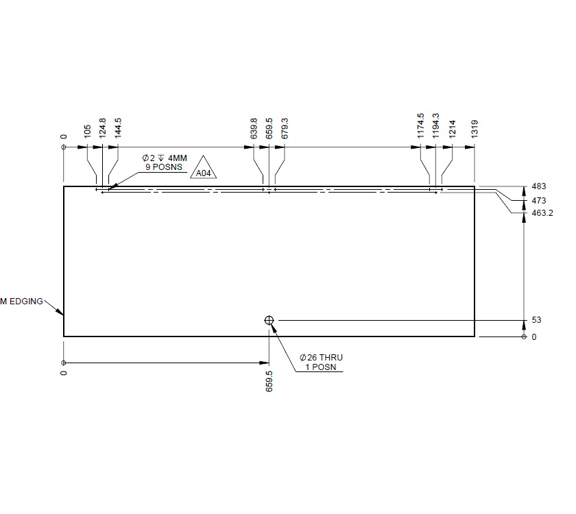 PS6 Rimini Centre Rear Washroom Robe Door