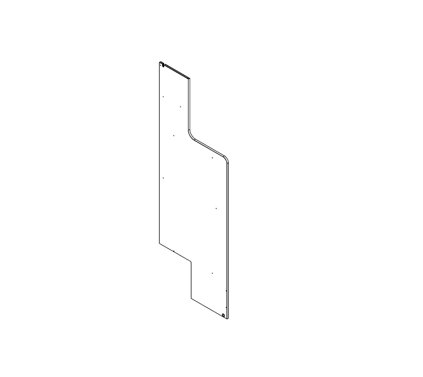 PX1 PS6 Kitchen Table Store L/H End Panel