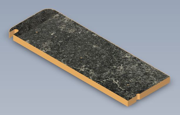 Read more about PS6 MESSINA O/S ROBE WORKTOP product image