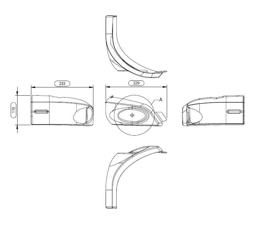 PX1 PS6 O/S Front Bumper Corner Cap