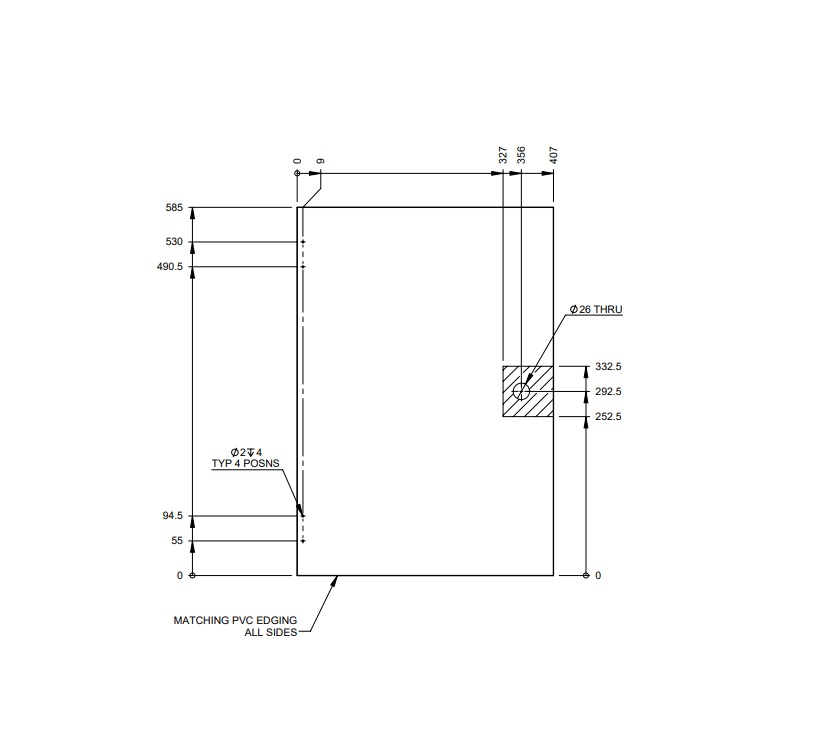AG1 PORTO MID WASHROOM CUPBOARD DOOR