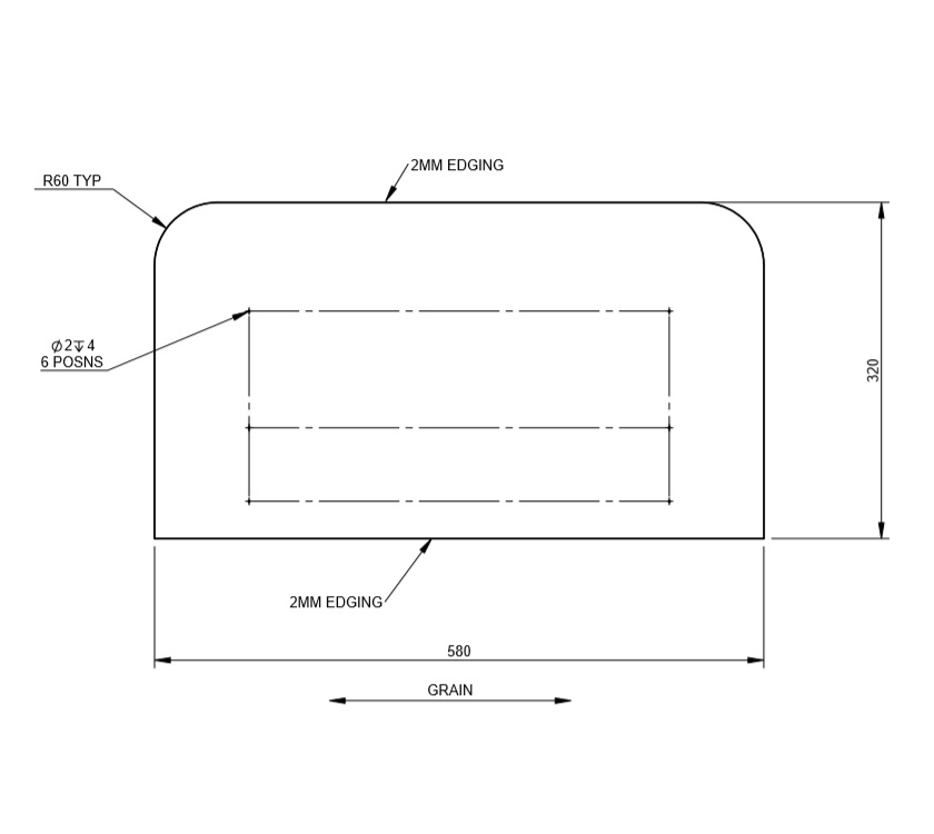 DY1 Potshelf Fold Out Table (Revision A01)