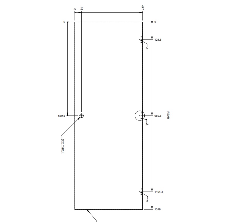 Read more about AG1 ESTORIL CTR REAR TC ROBE DOOR product image