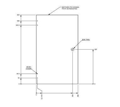 AG1 Rear Vanity Unit Door (Revision A01)