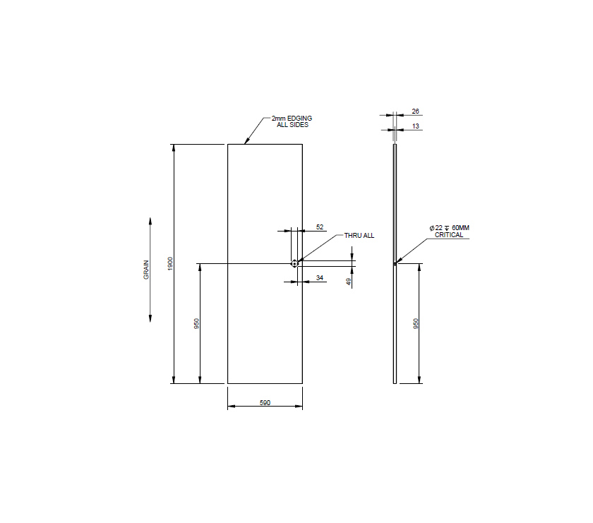 Read more about AG1 Estoril TC Door 590 x 1900 mm (Revision A01) product image