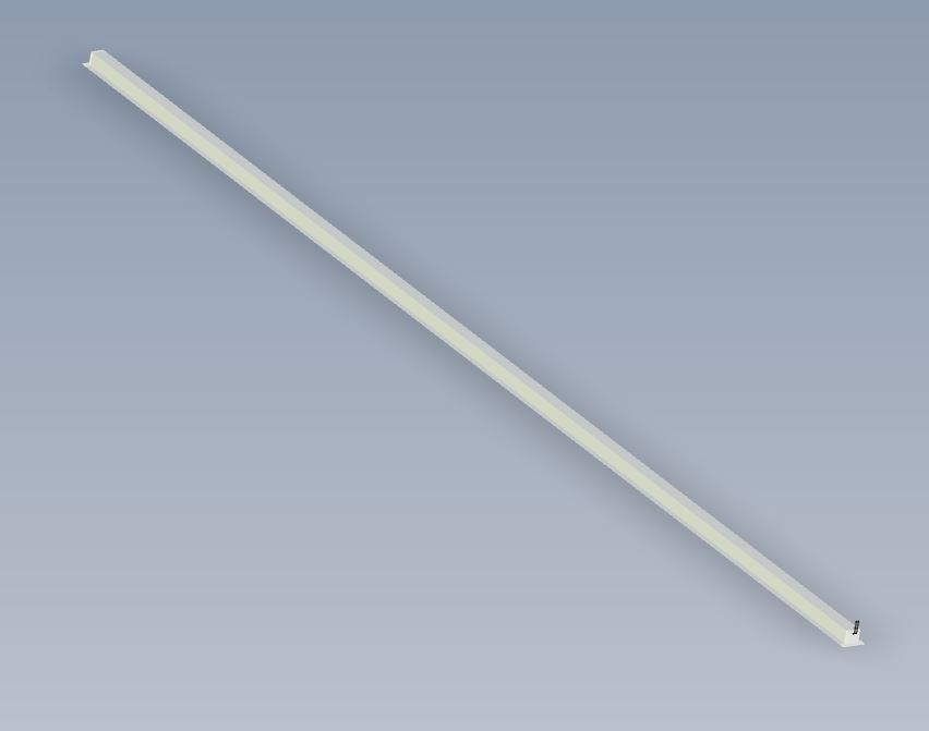 1000mm Smart Recessed LED Profile 9.6W 120 LED's