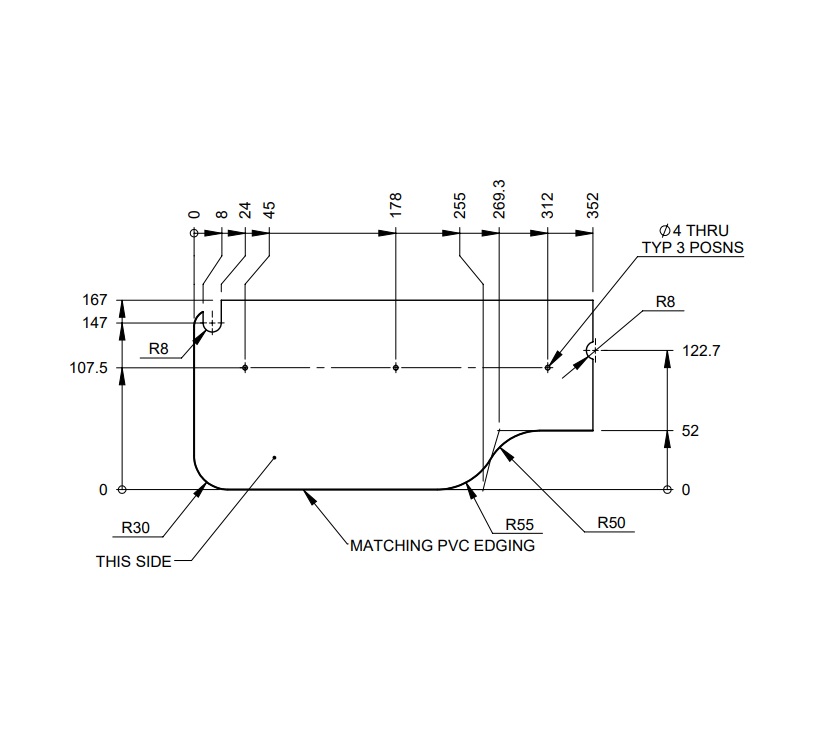 Read more about AG1 SINTRA R/H BEDSIDE ROBE WORKTOP product image