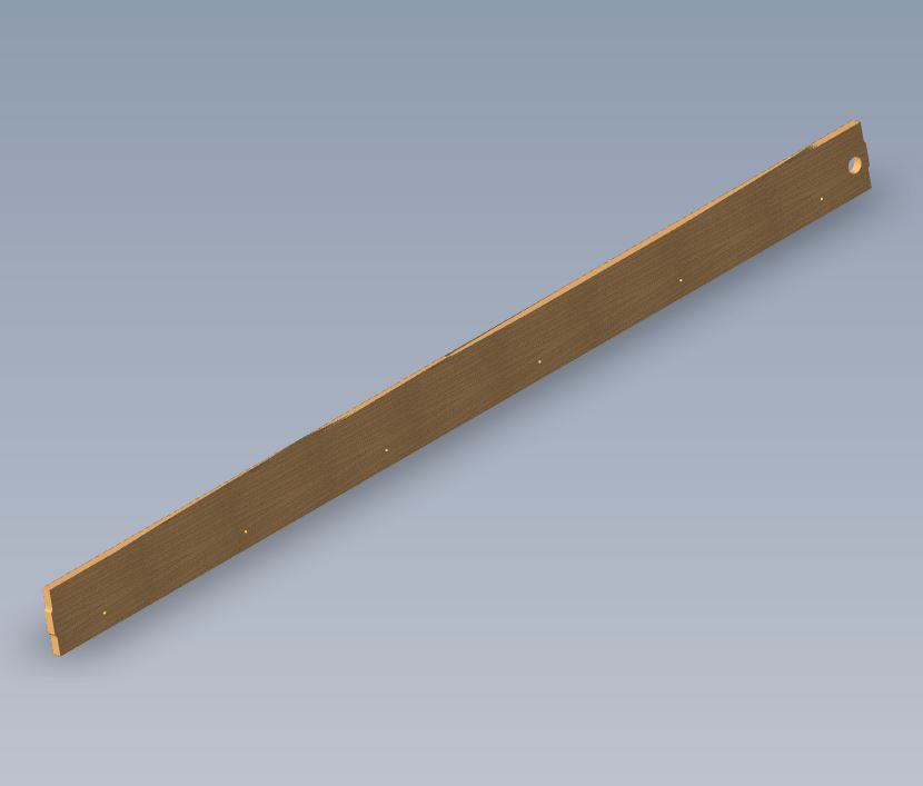 AH3 STD REAR FRENCH BED LOCKER SIDE HINGE PLATE