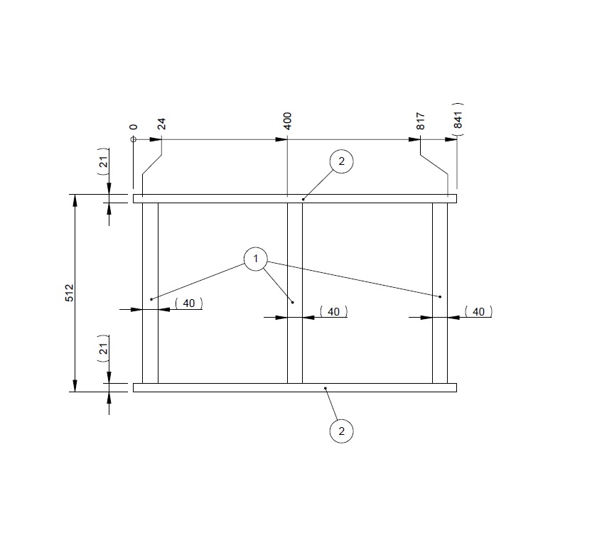 Read more about DY1 D4-3 REAR O/S BUNK SLAT FRAME product image