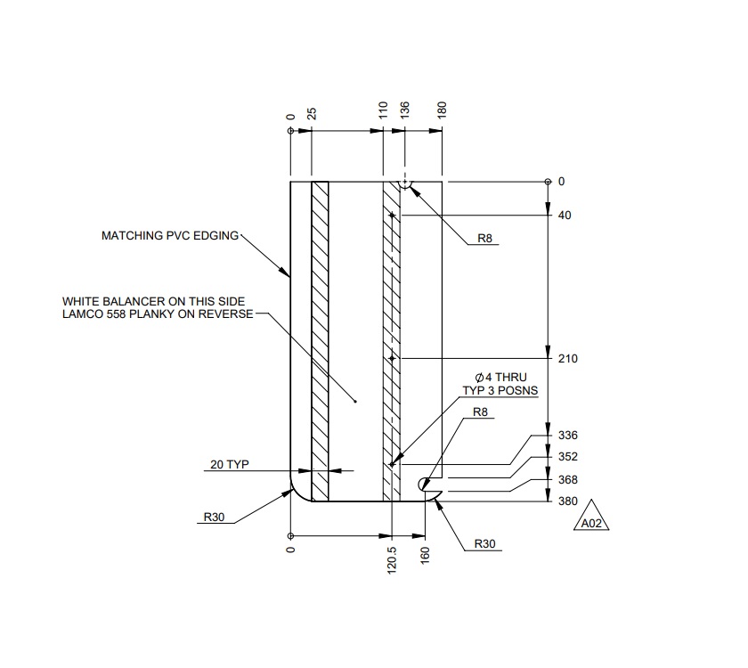 Read more about AG1 PORTO N/S ROBE WORKTOP product image