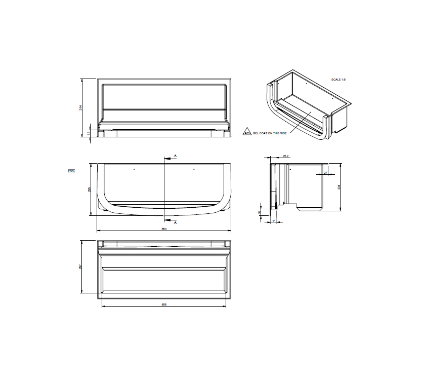 AH3 STD Entrance Doop Step GRP (Dometic Door)